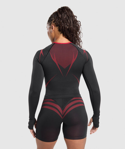 Apex Lift Seamless Long Sleeve Crop Top - US 0687