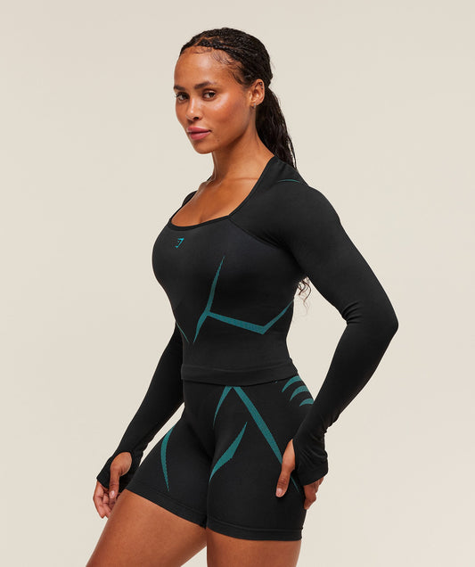 Apex Lift Seamless Long Sleeve Crop Top - US 5834