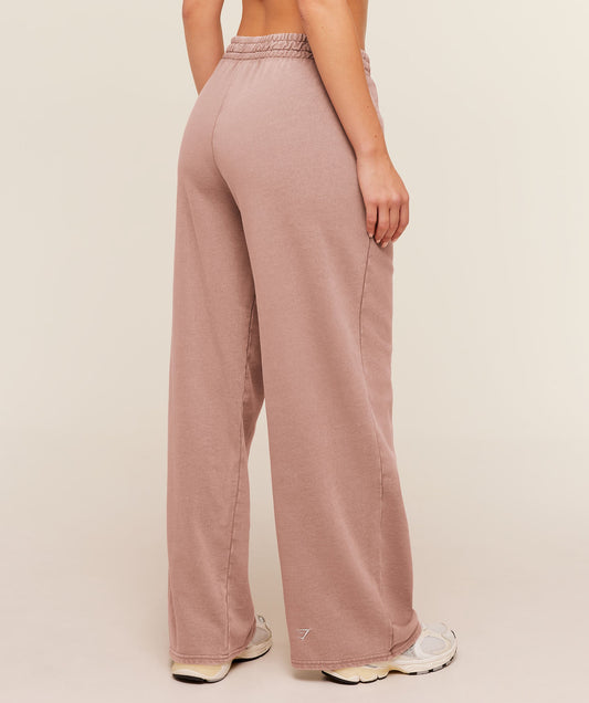Chainstitch Graphic Wide Leg Joggers - US 4442