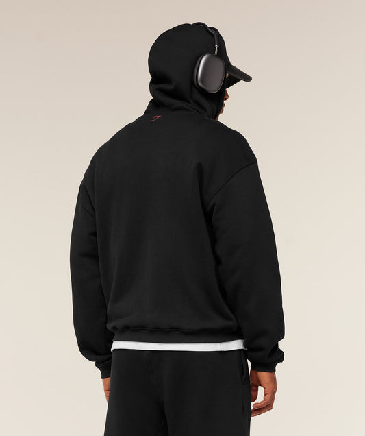 Fade Graphic Zip Through Hoodie - US 7942