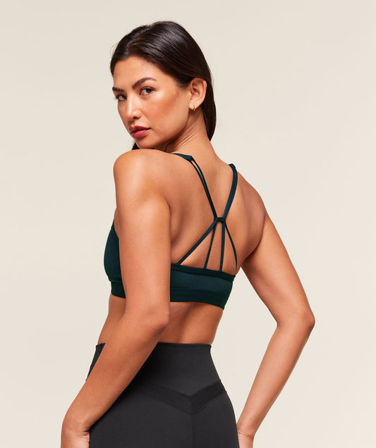 Ruched Strappy Sports Bra - US 8860