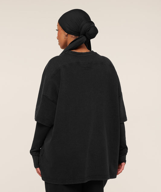 Pump Cover Structured Fleece Top - US 8216