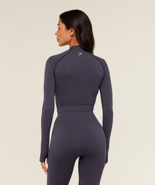 Vital Seamless Midi Zip 2.0 Pullover - US 7567