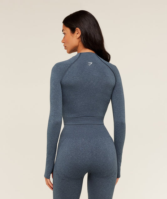 Vital Seamless Midi Zip 2.0 Pullover - US 4932