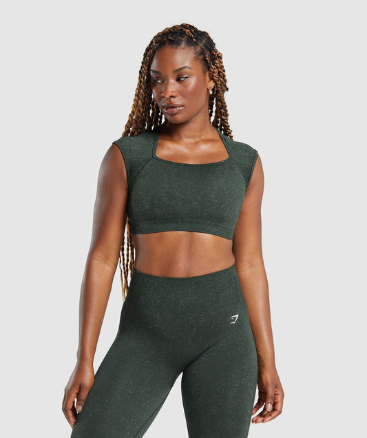 Adapt Fleck Seamless Crop Top - US 4044