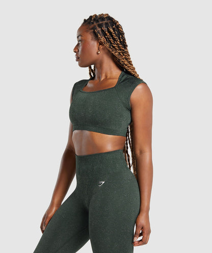 Adapt Fleck Seamless Crop Top - US 4044