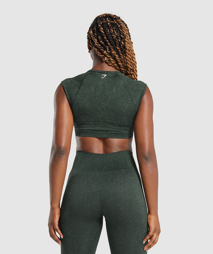 Adapt Fleck Seamless Crop Top - US 4044