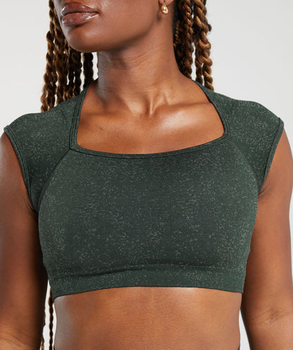 Adapt Fleck Seamless Crop Top - US 4044