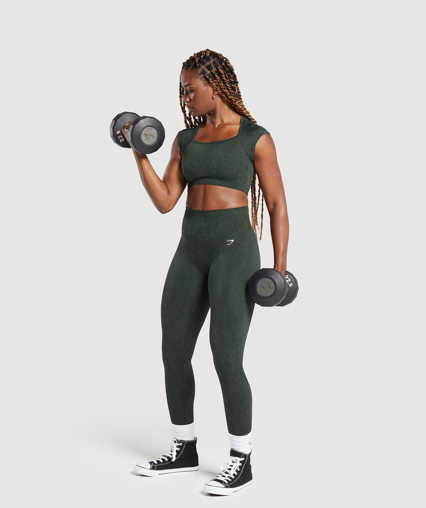 Adapt Fleck Seamless Crop Top - US 4044