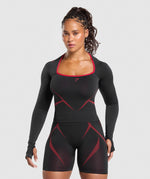 Apex Lift Seamless Long Sleeve Crop Top - US 0687