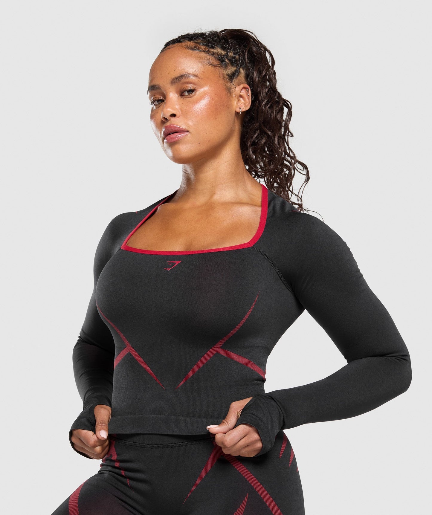 Apex Lift Seamless Long Sleeve Crop Top - US 0687
