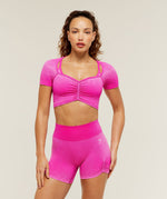 Blush Seamless Short Sleeve Top - US 0979
