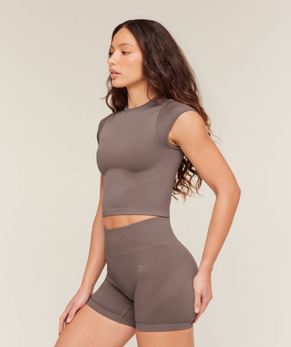 Poise Crew Neck Short Sleeve Top - US 3267