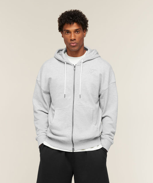 Campus Crest Zip Through Hoodie - US 1832