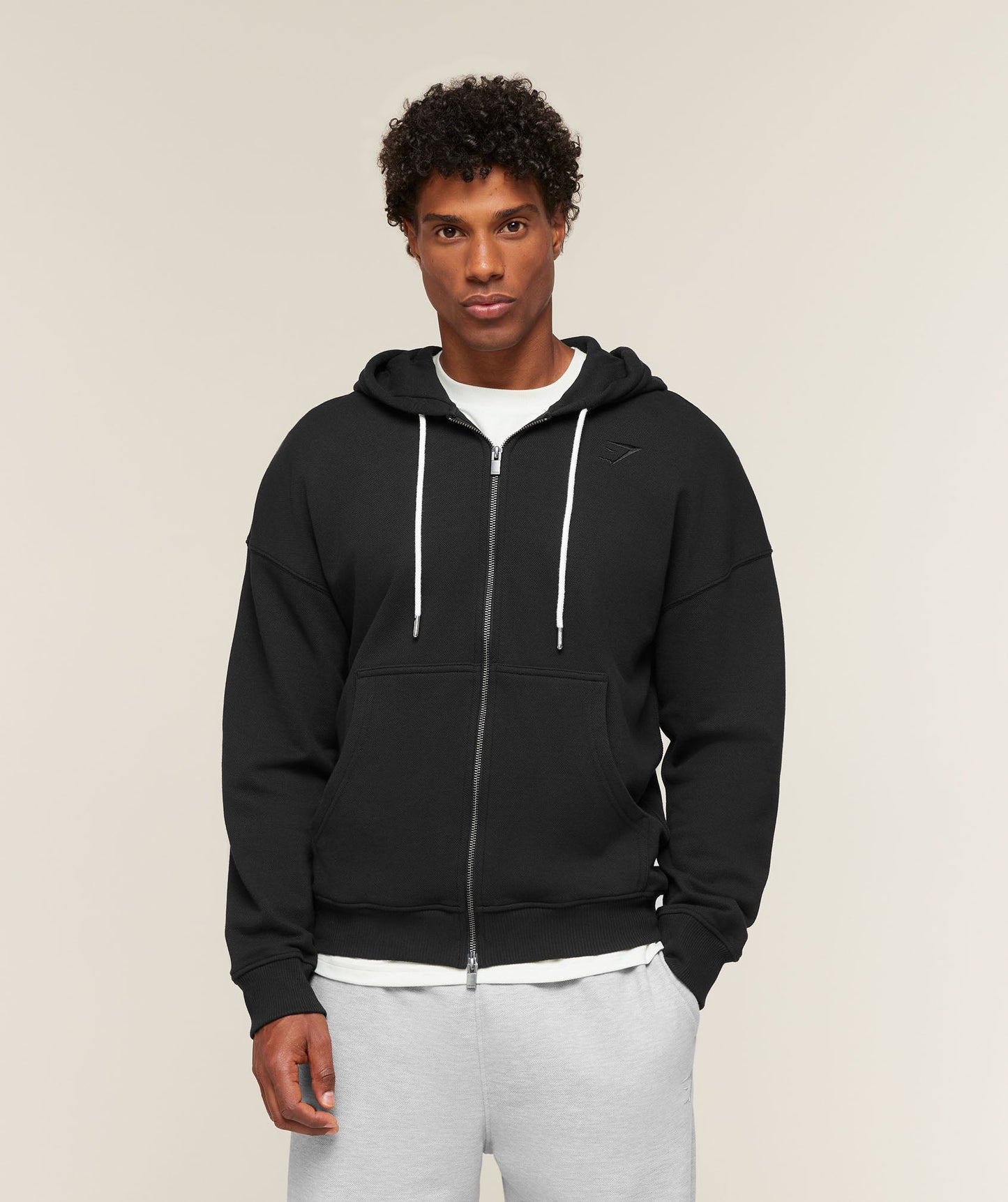 Campus Crest Zip Through Hoodie - US 2512