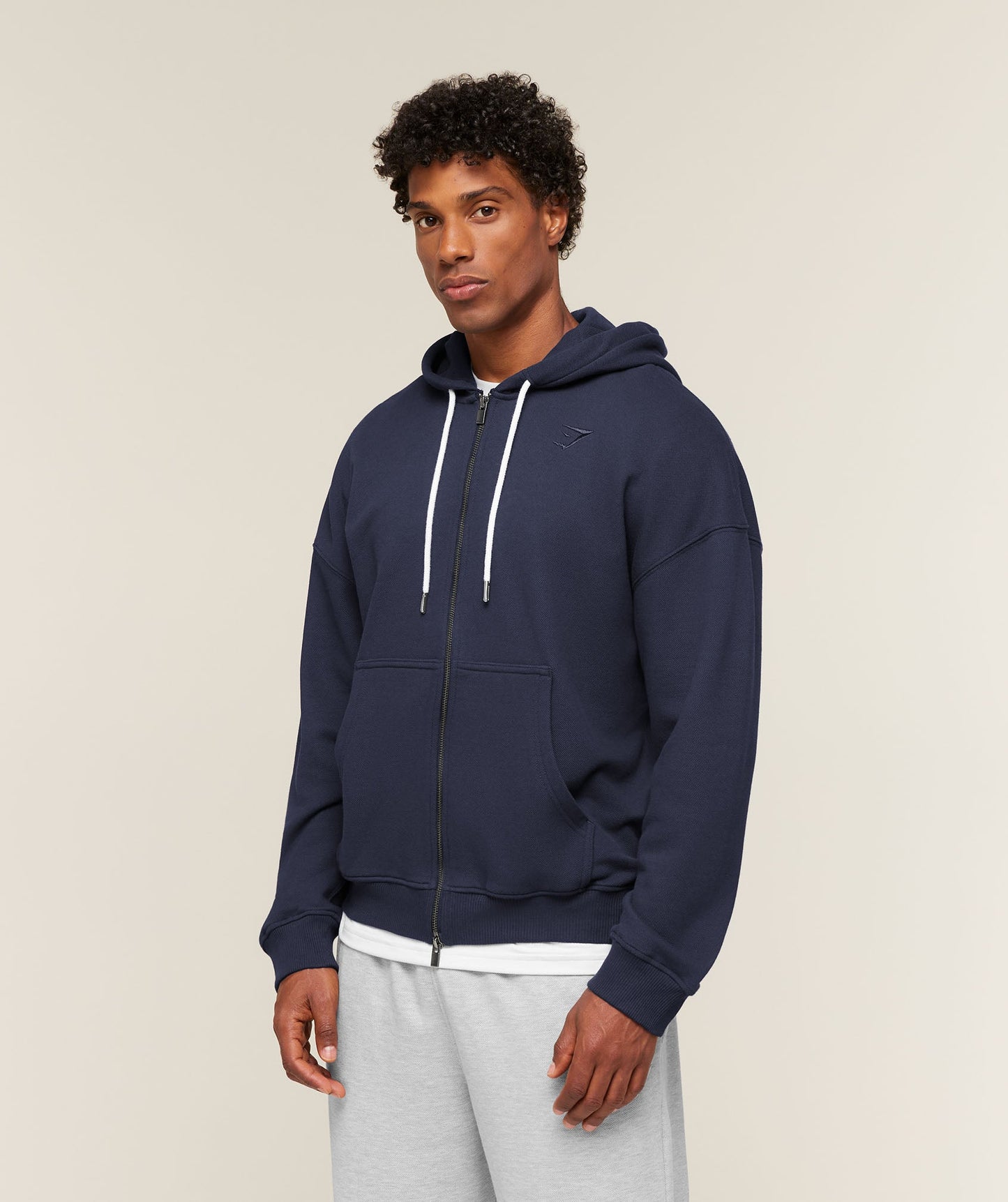 Campus Crest Zip Through Hoodie - US 2512