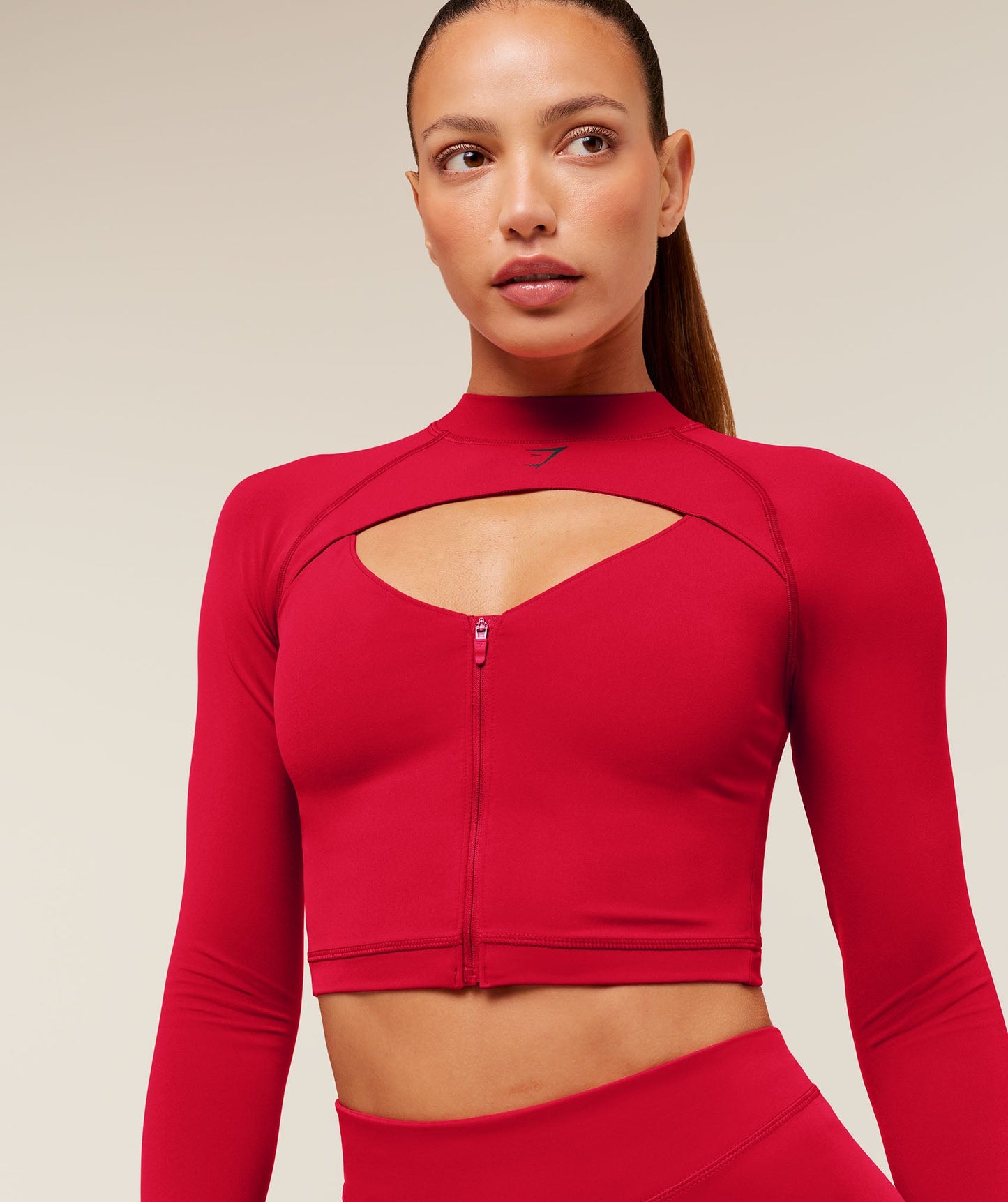 Dipped Long Sleeve 1/4 Zip Jacket - US 1726