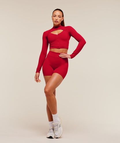 Dipped Long Sleeve 1/4 Zip Jacket - US 1726