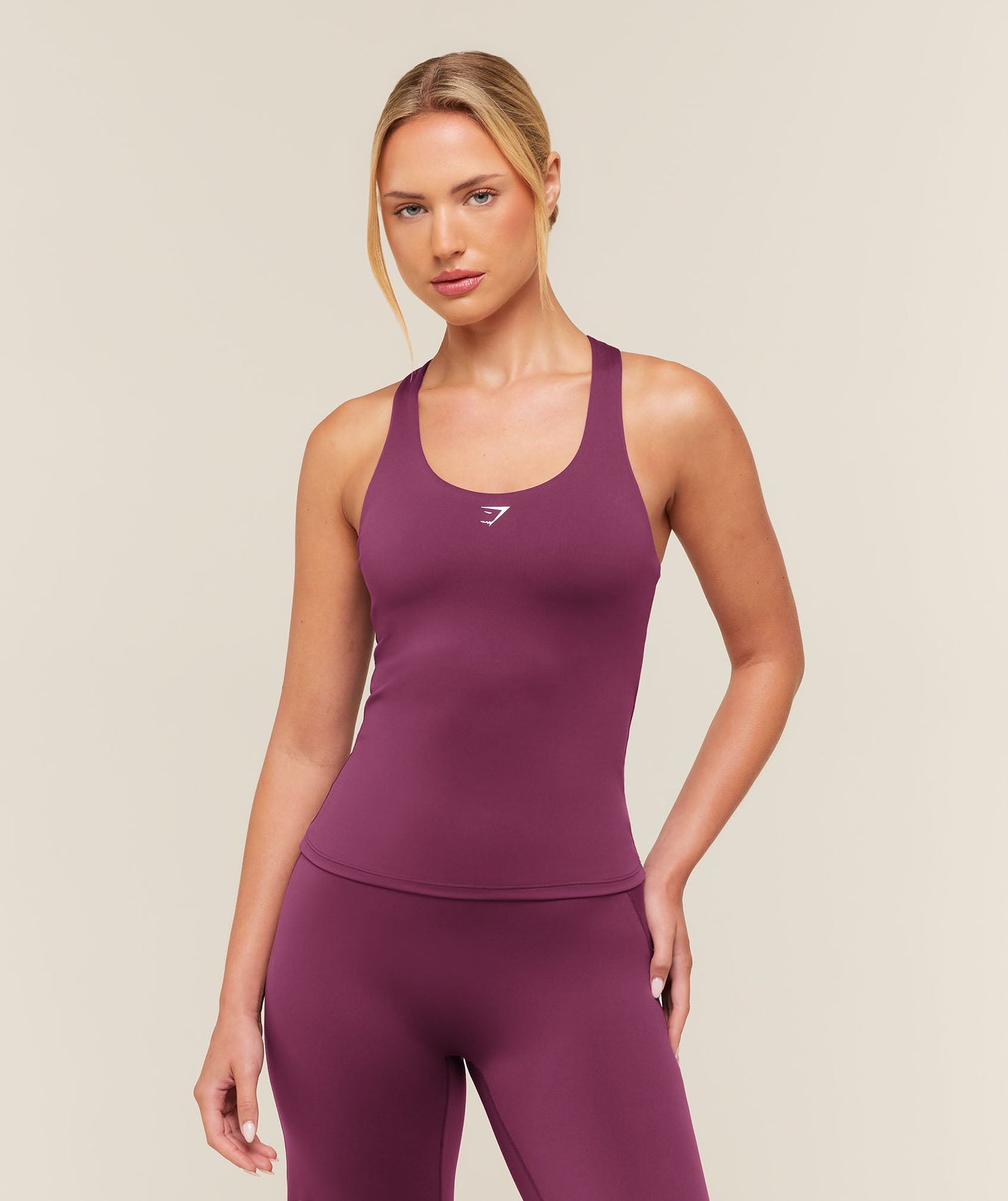 Everyday Racer Back Tank with Shelf - US 1098