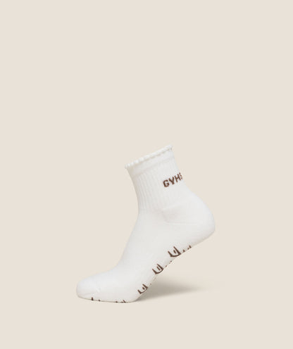 Frill Pilates Midi Sock - US 7496
