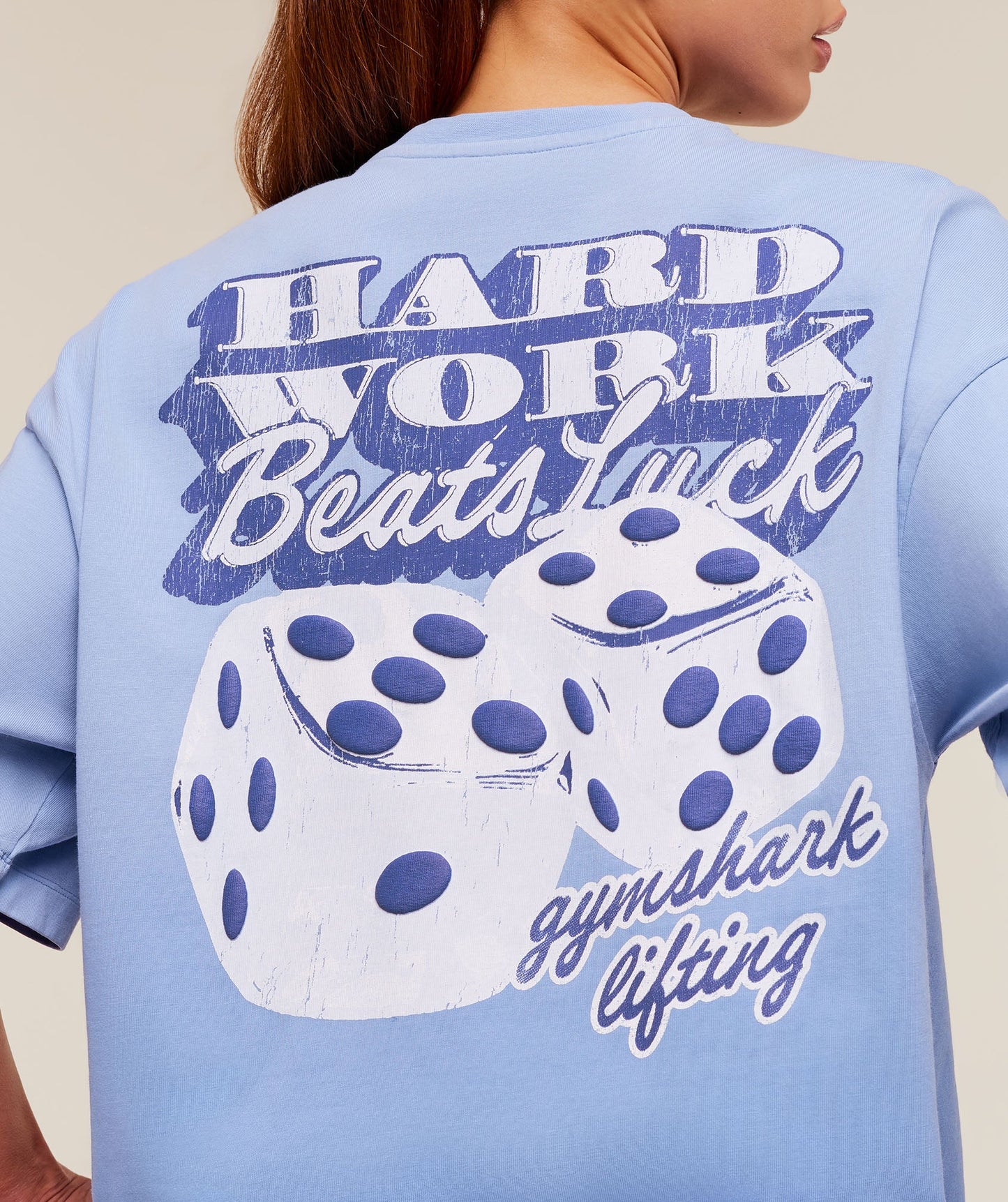 Hard Work Dice Graphic Short Sleeve T-Shirt - US 4586