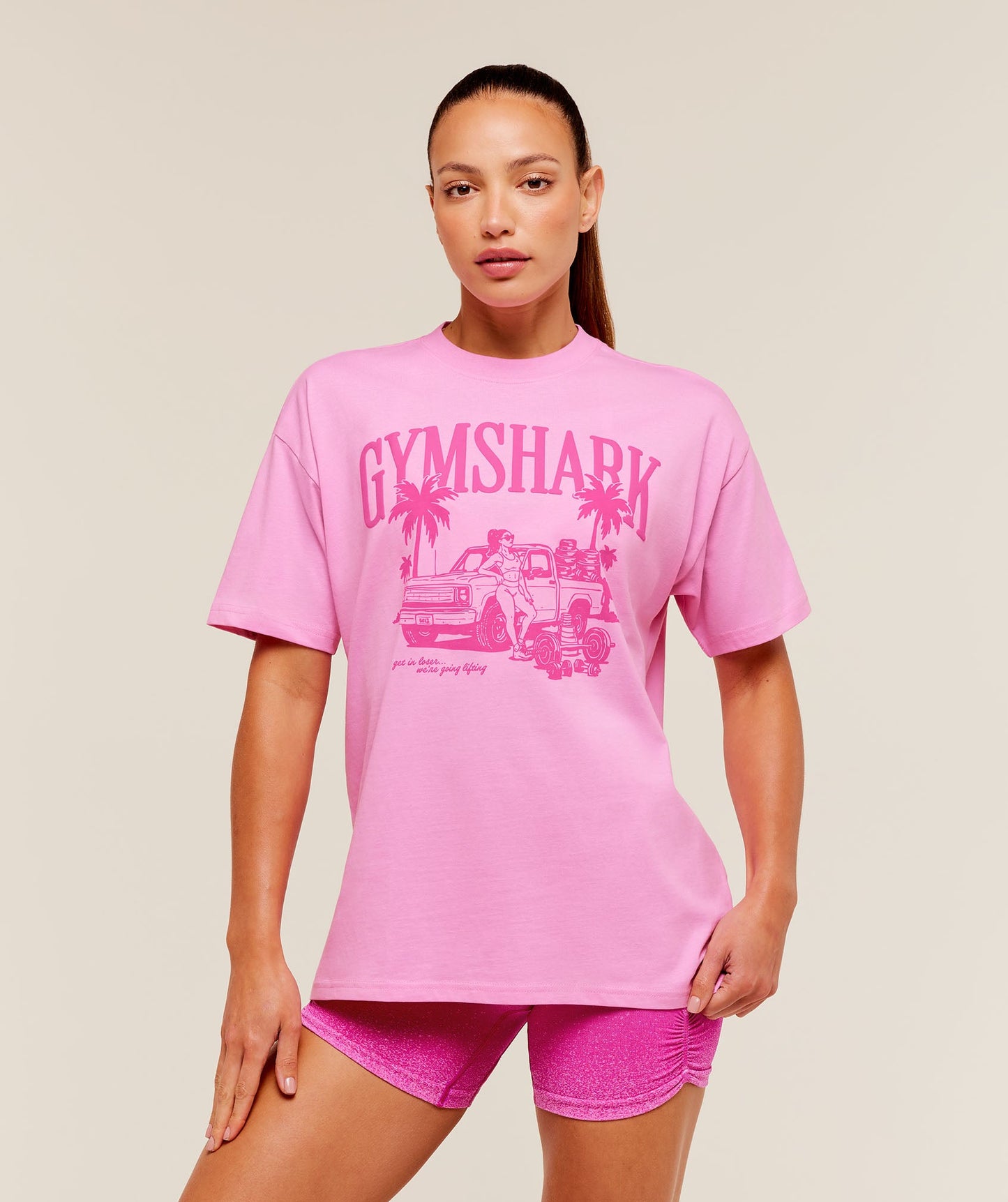 Pick Up Truck Graphic Short Sleeve T-Shirt - US 3327