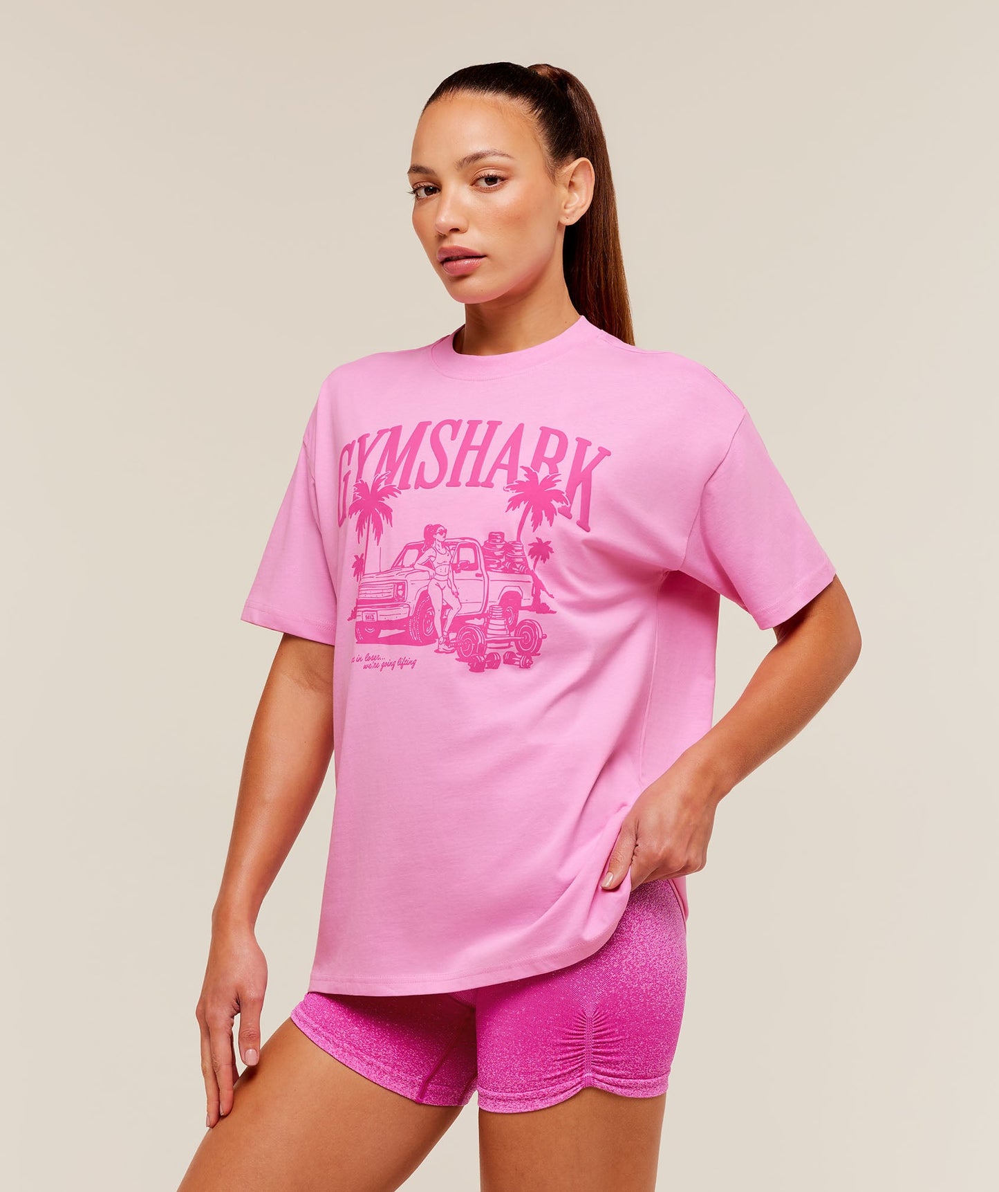 Pick Up Truck Graphic Short Sleeve T-Shirt - US 3327