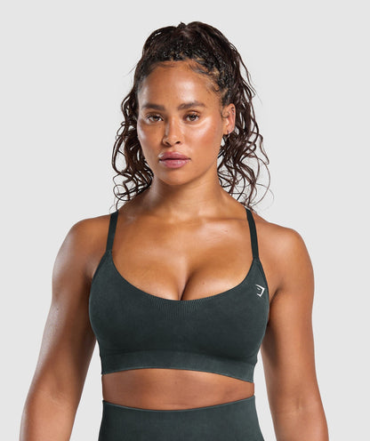 Gains Seamless Washed Sports Bra - US 7987