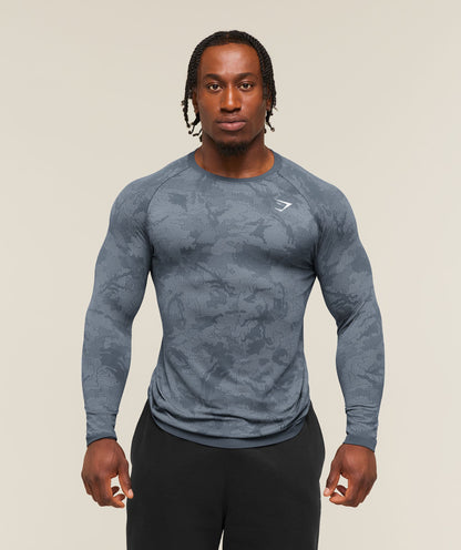 Geo Seamless Long Sleeve T-Shirt - US 9334