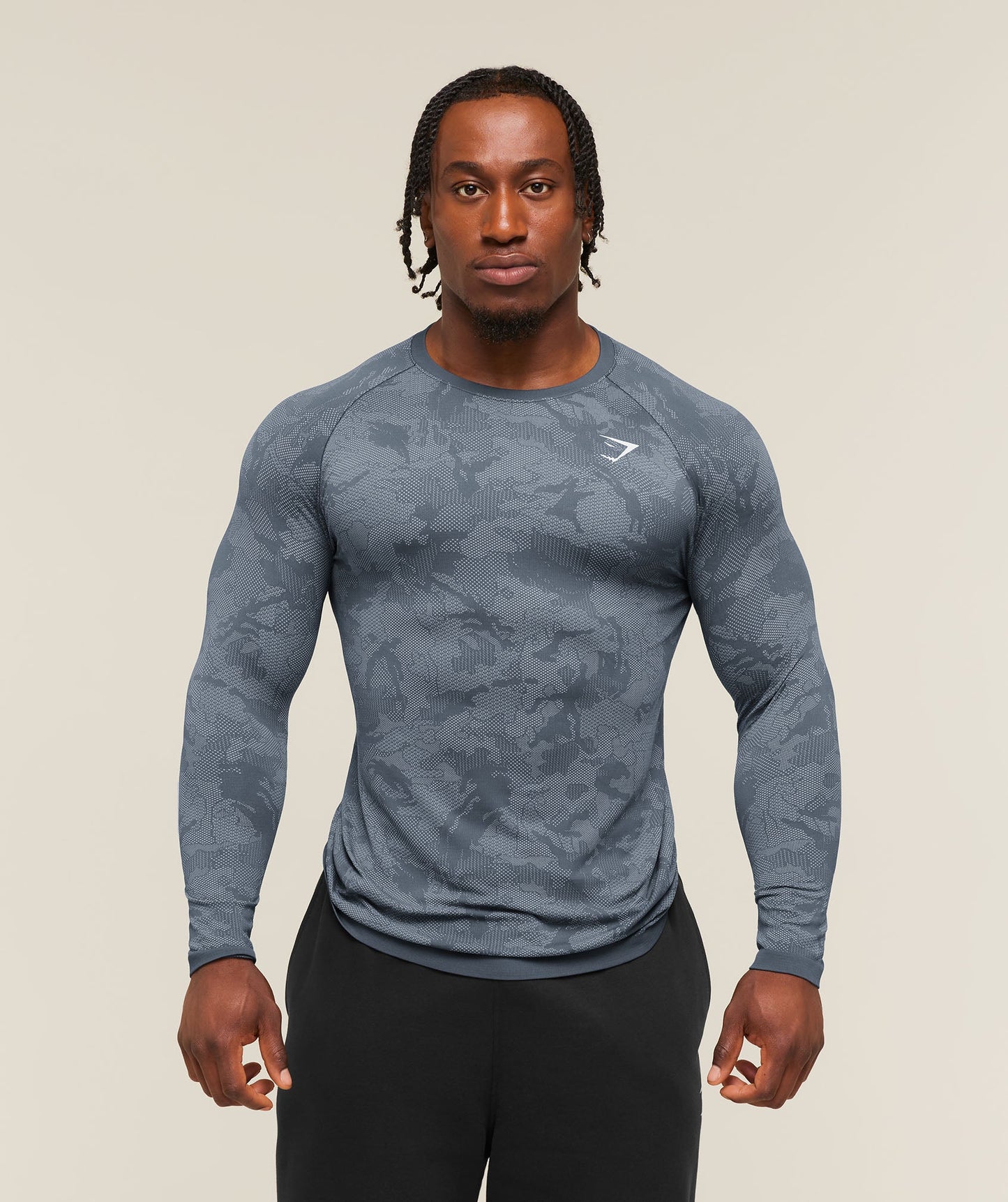 Geo Seamless Long Sleeve T-Shirt - US 0894