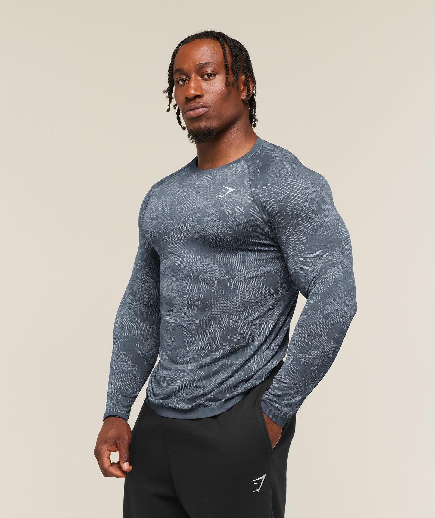 Geo Seamless Long Sleeve T-Shirt - US 9334