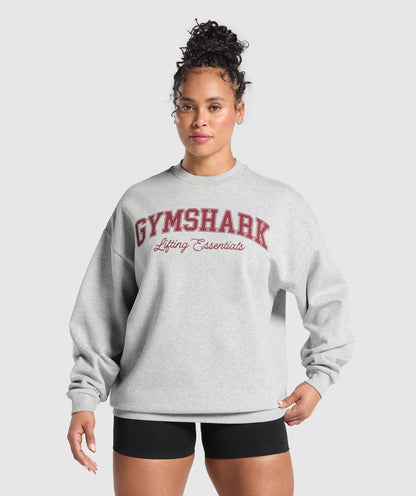 Lifting Essentials Graphic Brushed Oversized Sweatshirt - US 3776