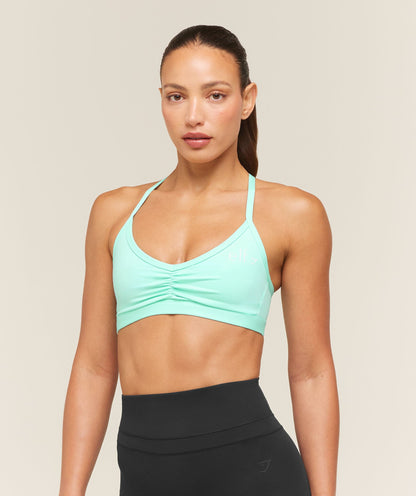 Light Support Ruche Strappy Back Bra - US 2370