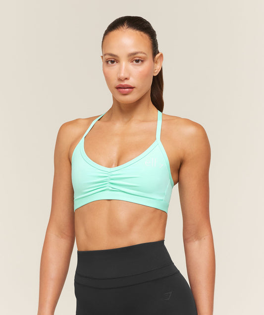 Light Support Ruche Strappy Back Bra - US 2370