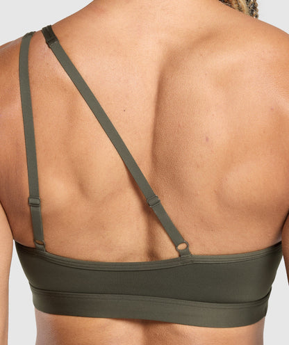 One Shoulder Sports Bra - US 6527