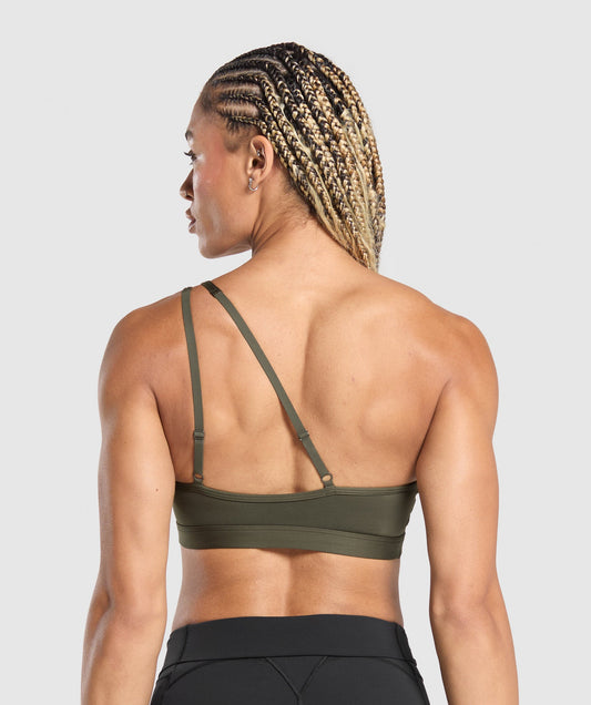 One Shoulder Sports Bra - US 6527