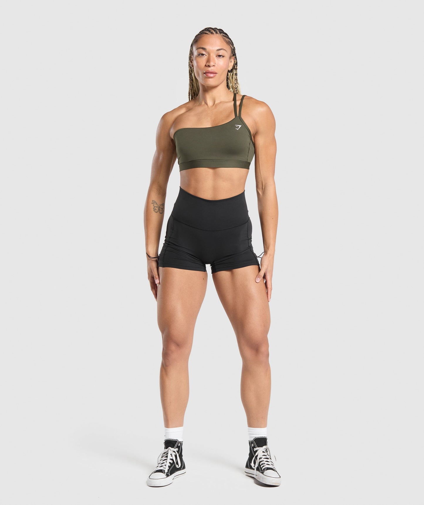 One Shoulder Sports Bra - US 6527