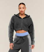 Pump Washed Zip Through Hoodie - US 1885