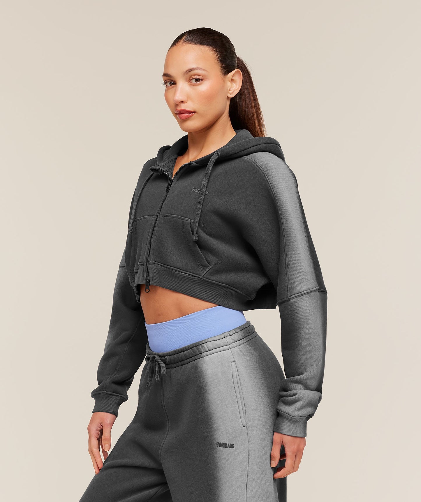 Pump Washed Zip Through Hoodie - US 1885