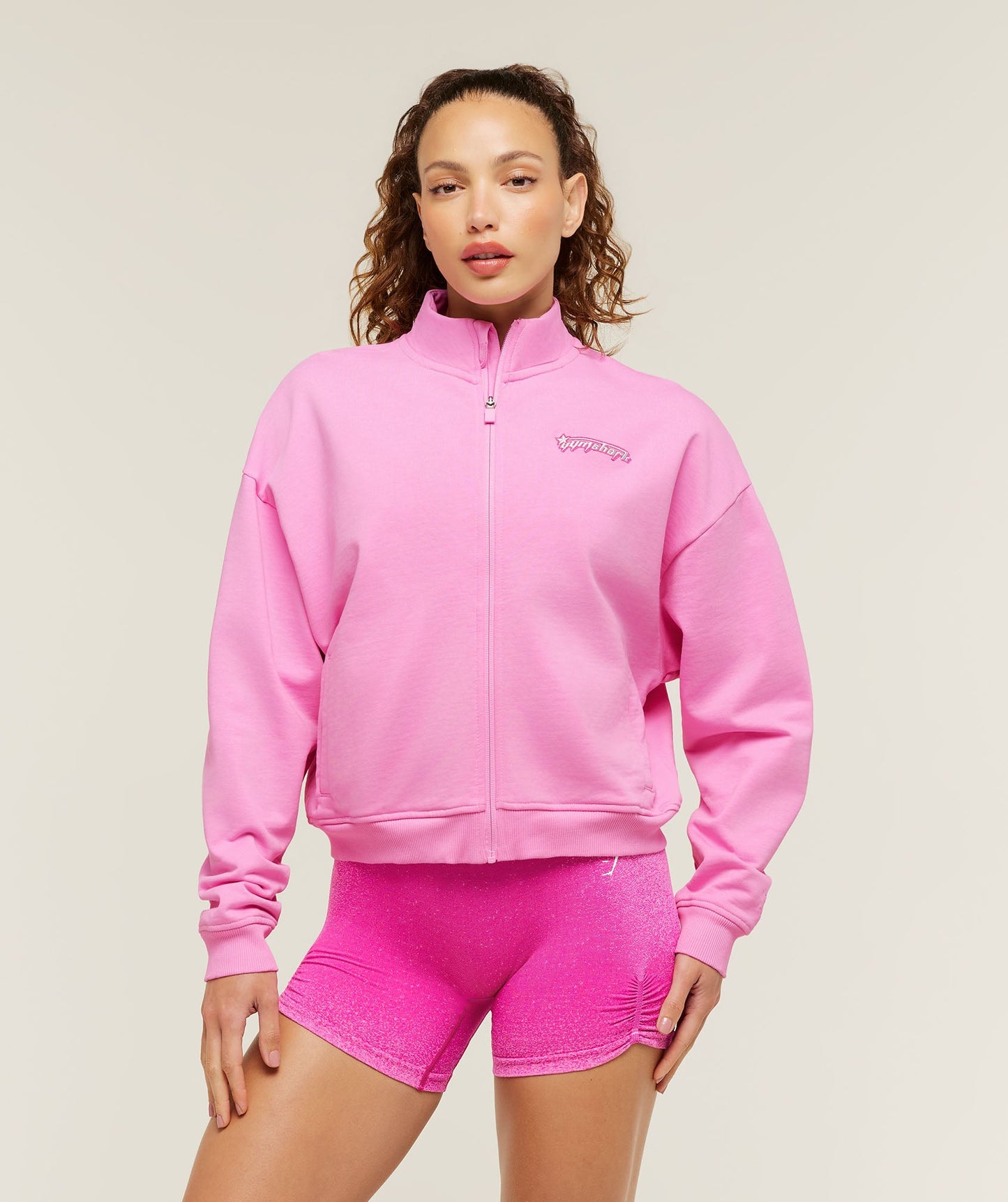 Script Embroidery Full Zip Jacket - US 5328