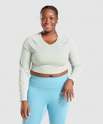 Training Long Sleeve Crop Top - US 2879