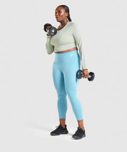 Training Long Sleeve Crop Top - US 2879