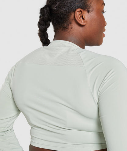 Training Long Sleeve Crop Top - US 2879