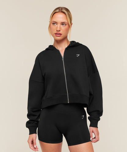 Training Oversized Boxy Zip Through Hoodie - US 1517