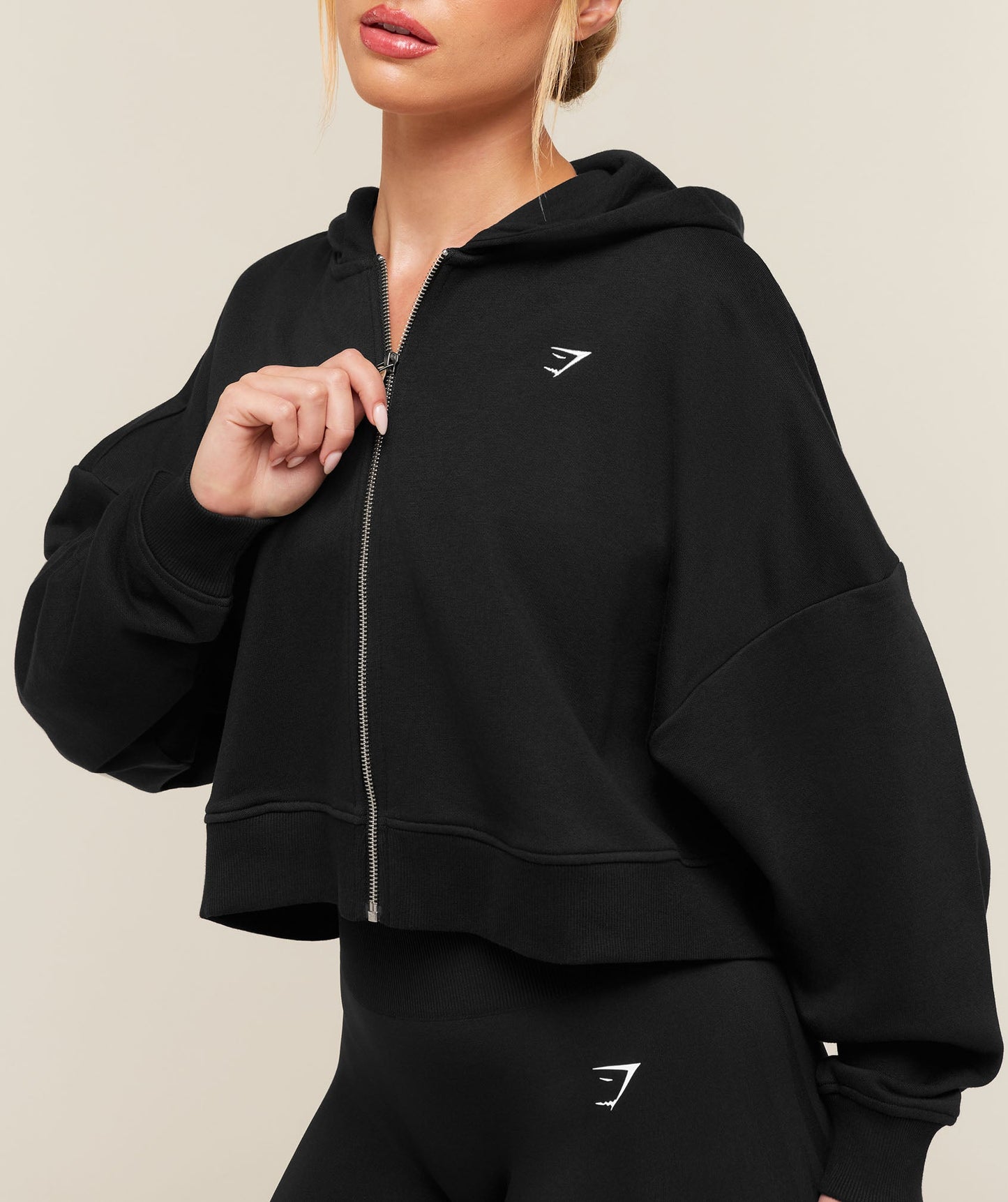 Training Oversized Boxy Zip Through Hoodie - US 2465