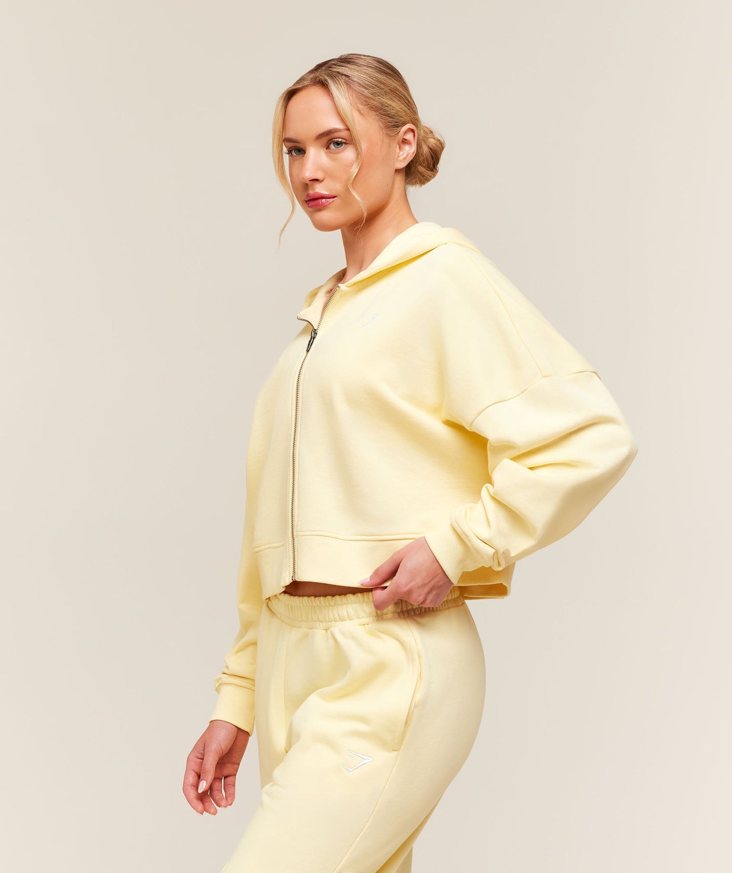 Training Oversized Boxy Zip Through Hoodie - US 5254