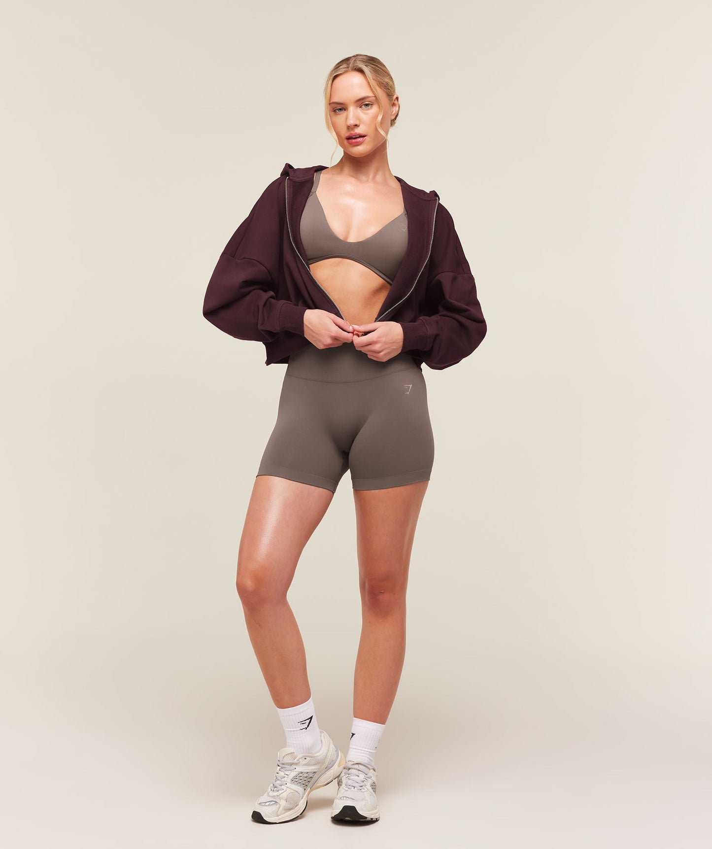 Training Oversized Boxy Zip Through Hoodie - US 1517