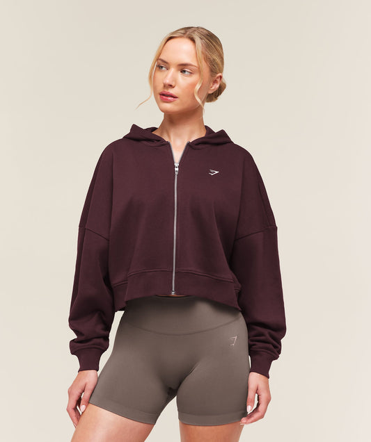 Training Oversized Boxy Zip Through Hoodie - US 1517