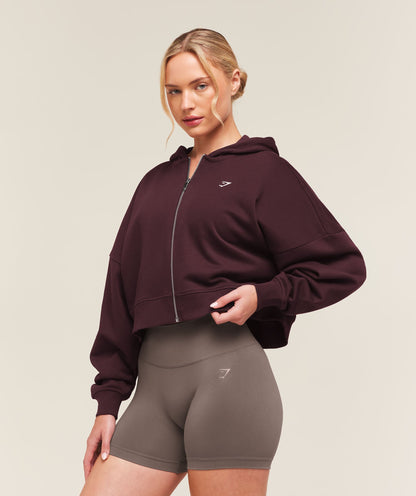 Training Oversized Boxy Zip Through Hoodie - US 1517