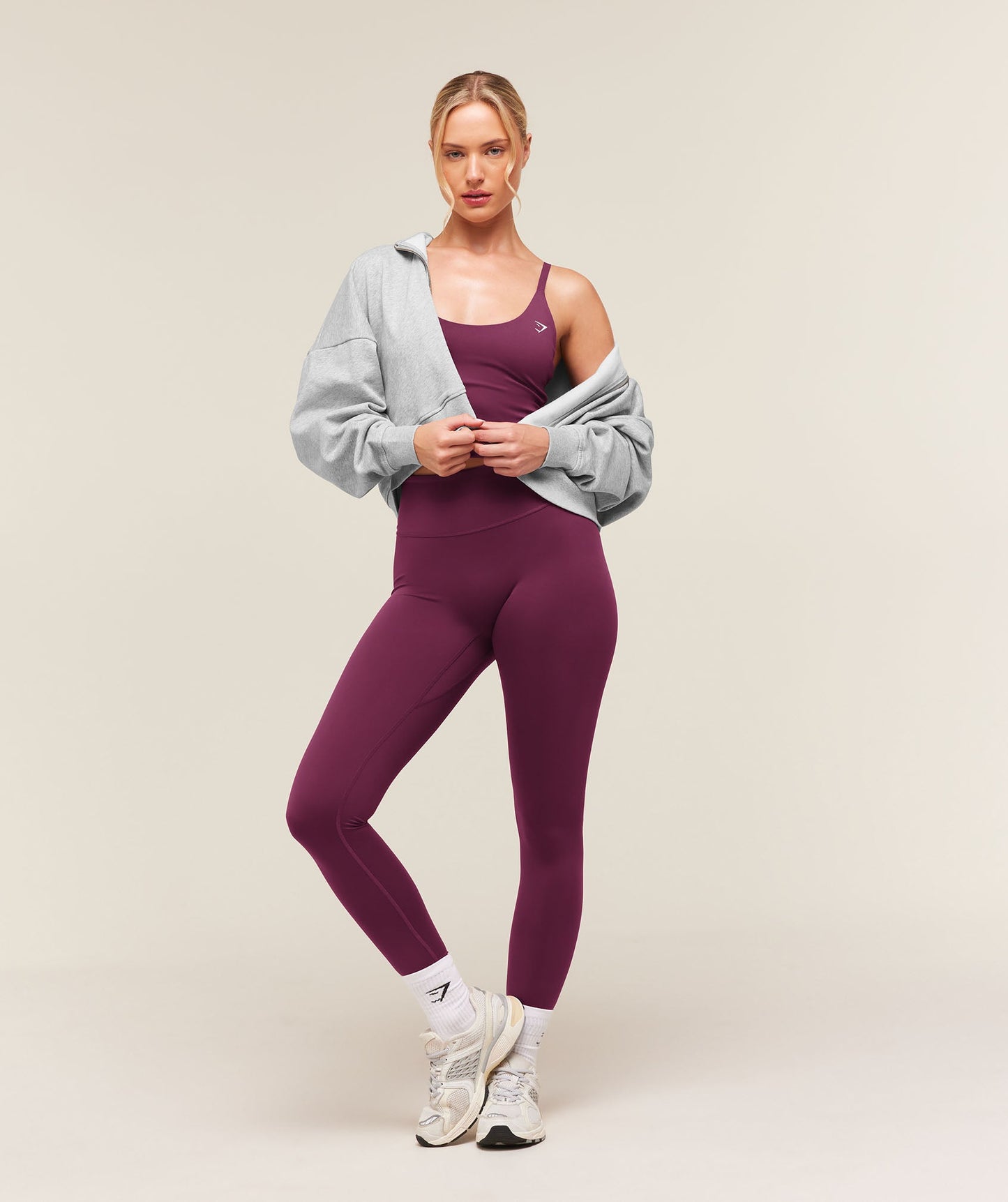 Training Oversized Boxy Zip Through Hoodie - US 3698